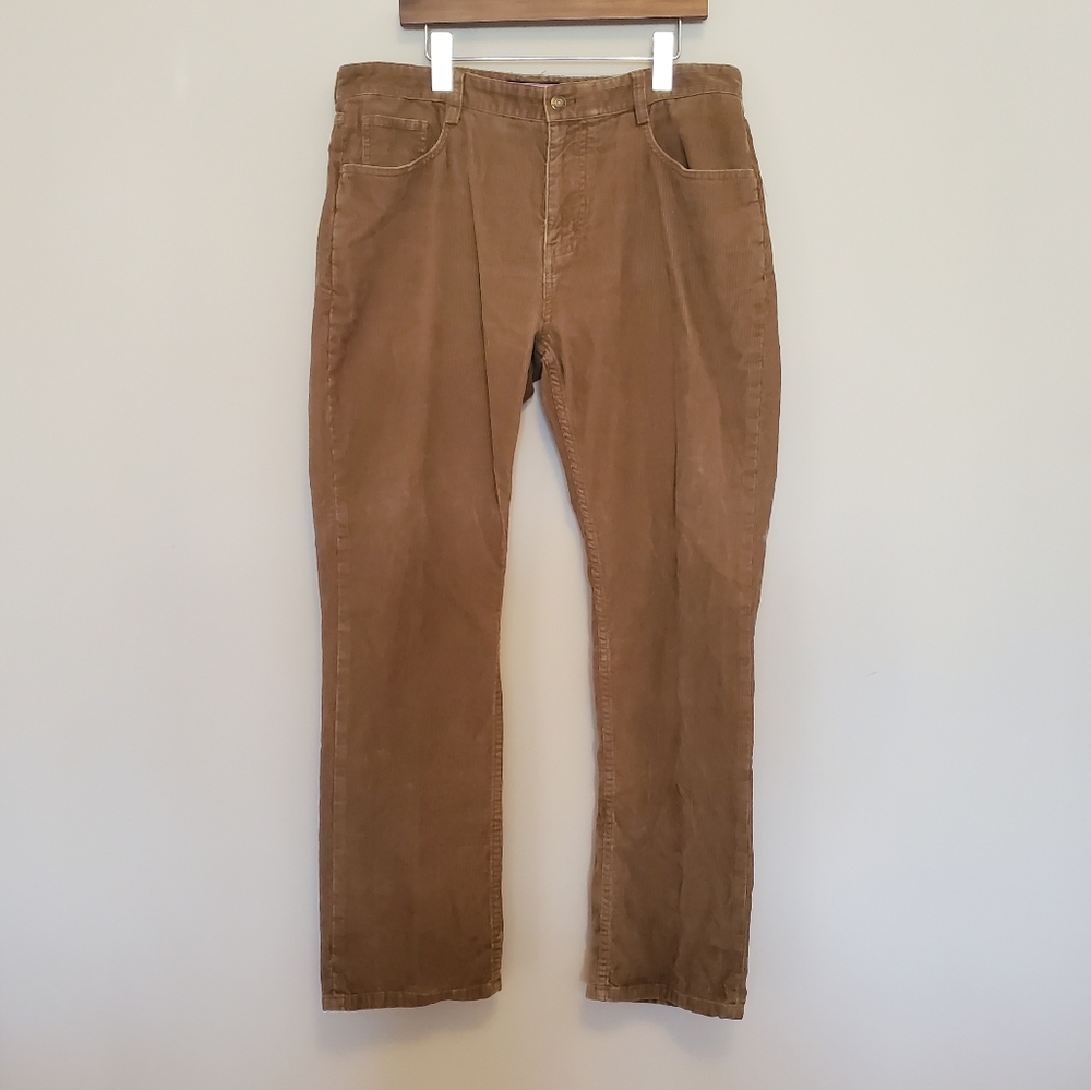 Vineyard Vines Shep & Ian Brown Corduroy Pants 38 x 32 100% Cotton - Picture 1 of 7